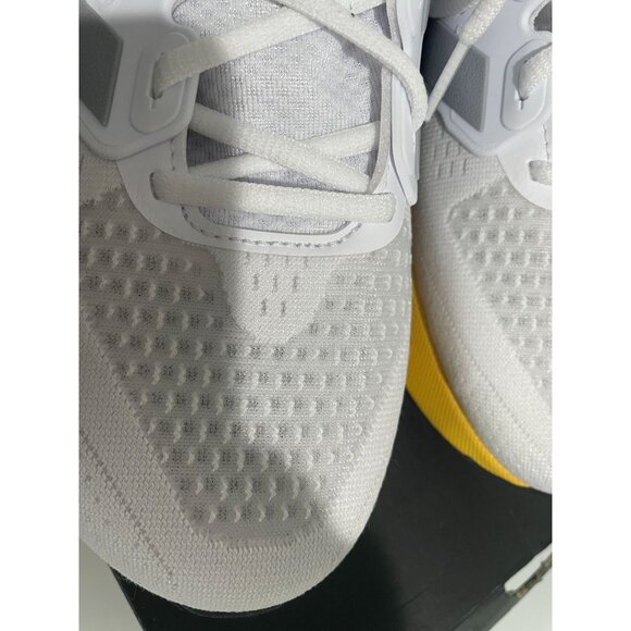 Adidas Ultrarun 5 Running Shoes White/Pink/Yellow US 11.5 Mens Lightweight - Picture 9 of 16
